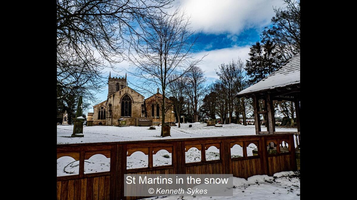St Martins in the snow